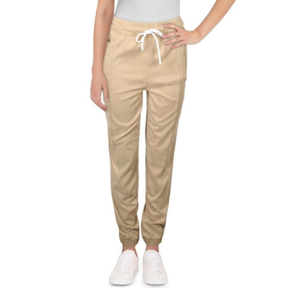 Cotton Citizen Womens Tan Khaki Pull On Drawstring Jogger Pants Size S New